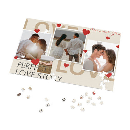 Custom Couple/Husband Jigsaw Puzzle from Photo Collage - 1000/500/252/110 Pieces - Romantic DIY Valentine's Gifts for Him