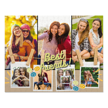 Custom Picture Best Friends Jigsaw Puzzle - 1000/500/252/110 Pieces - Customized Gifts for Best Friends Birthday