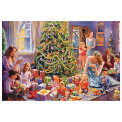 Jigsaw Puzzle Christmas Decorations (1000 Pieces): Family Around Christmas Decorations | Customizable Sizes (110-1000 Pieces) | Challenging Festive Puzzle | Ideal Holiday Gift | Educational Family Activity