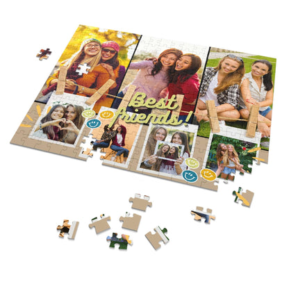 Custom Picture Best Friends Jigsaw Puzzle - 1000/500/252/110 Pieces - Customized Gifts for Best Friends Birthday