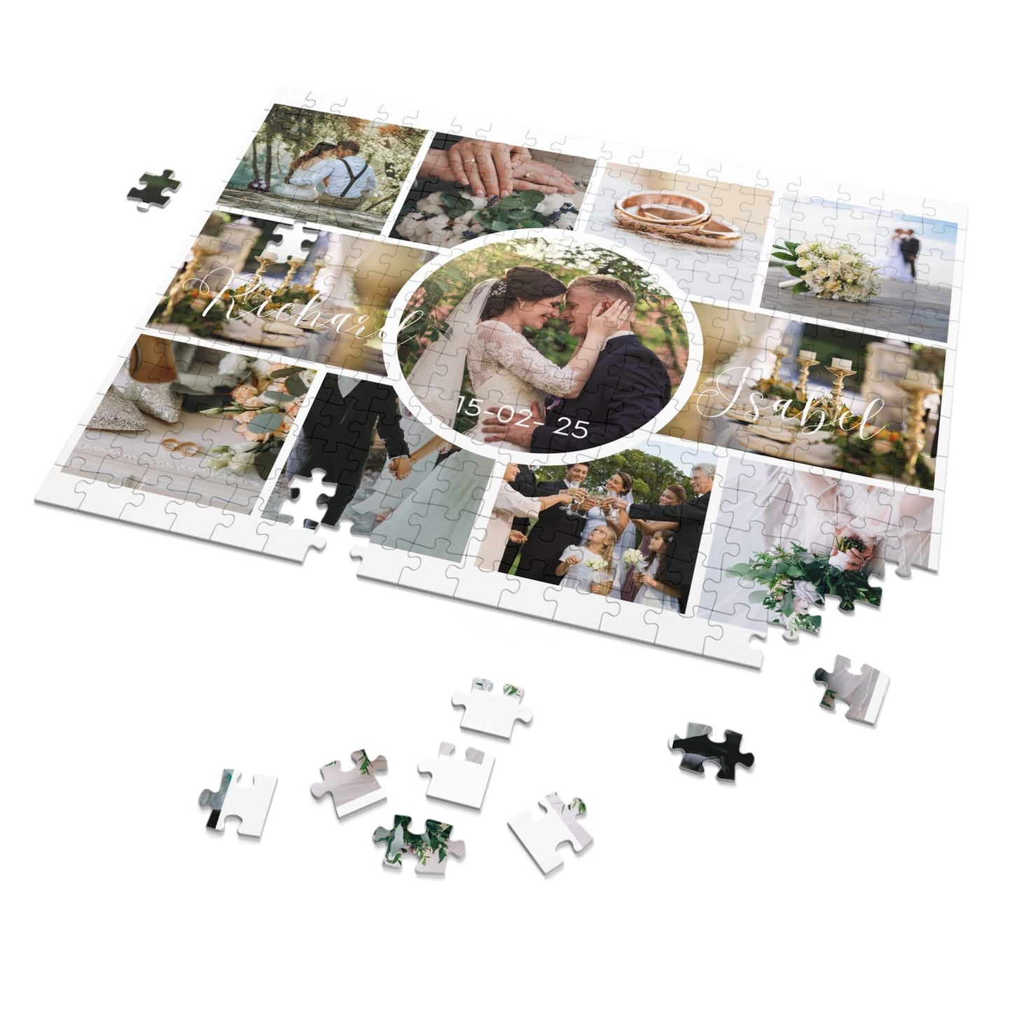 Mr and Mrs Unique Wedding Gift Jigsaw Puzzle with Custom Photo - 1000/500/252/110 Pieces - Customized Wedding Gifts after Marriage