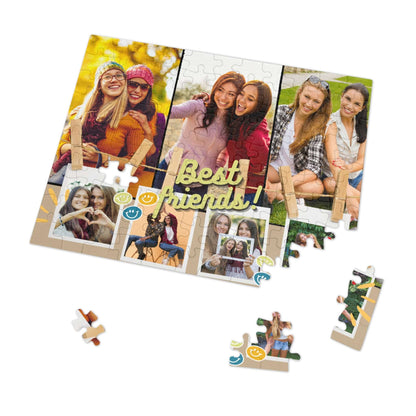 Custom Picture Best Friends Jigsaw Puzzle - 1000/500/252/110 Pieces - Customized Gifts for Best Friends Birthday