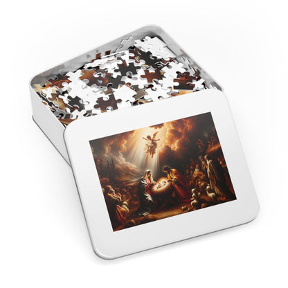 Jesus and Angels Jigsaw Puzzles | Nativity Scene Jigsaw Puzzle 110, 252, 500, 1000 piece for Christmas | Limited Edition | Religious Holy Puzzle for Adult & Kids