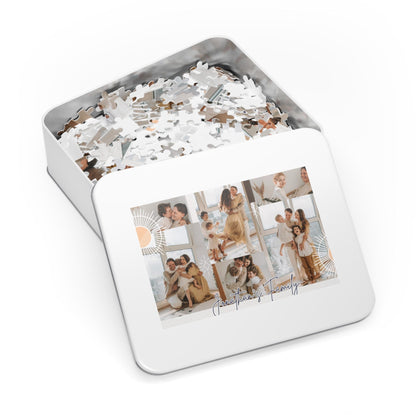 Custom Jigsaw Puzzle with Personalized Photos & Text - 1000/500/252/110 Pieces - Ideal Valentine’s Day Gift for Couples