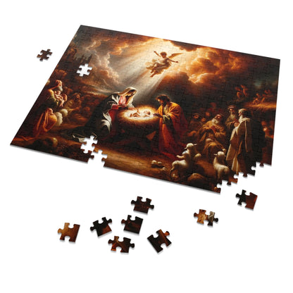 Jesus and Angels Jigsaw Puzzles | Nativity Scene Jigsaw Puzzle 110, 252, 500, 1000 piece for Christmas | Limited Edition | Religious Holy Puzzle for Adult & Kids