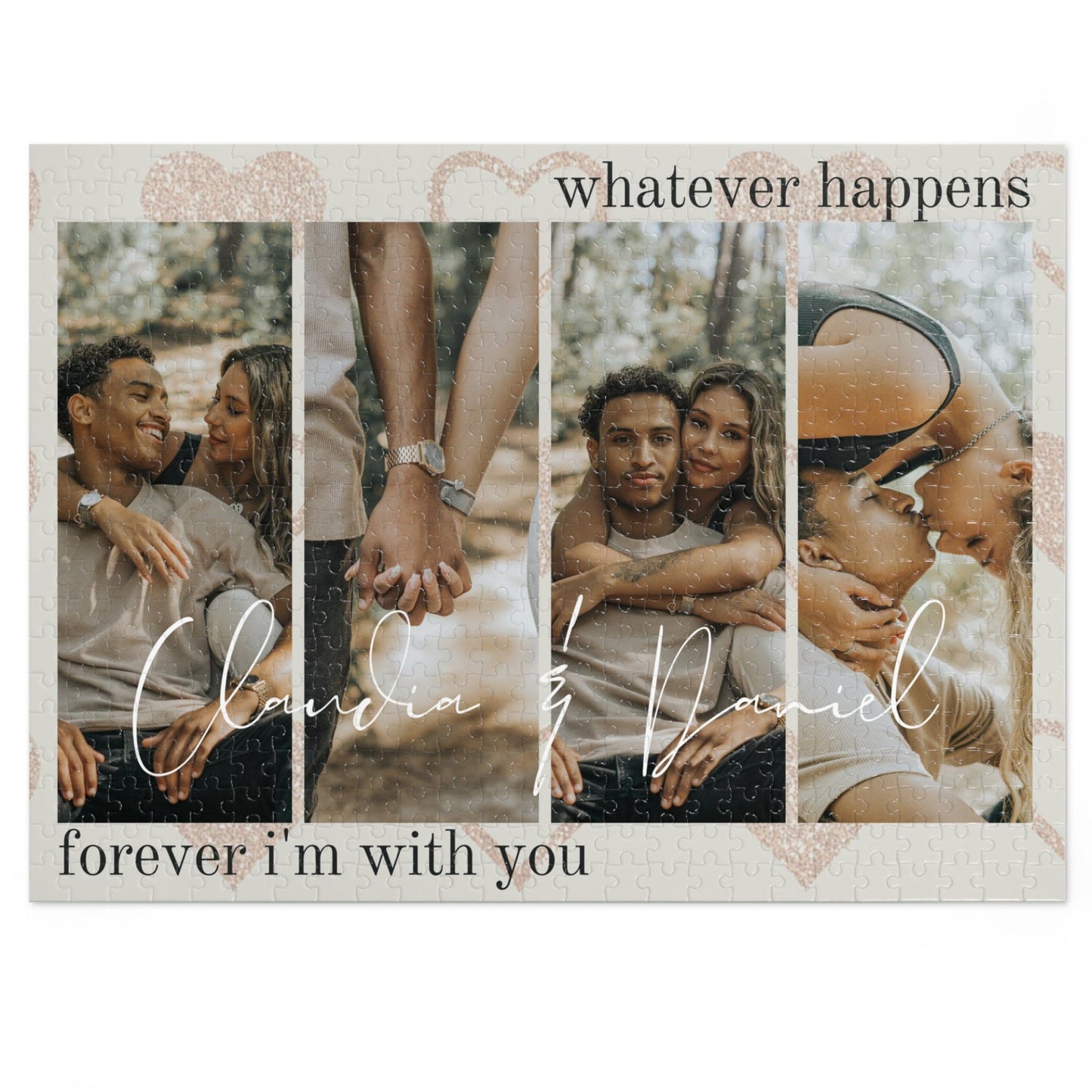 Personalized Jigsaw Puzzles for Adults from Photo - 1000/500/252/110 Pieces - Romantic DIY Valentine's Gifts for Boyfriend