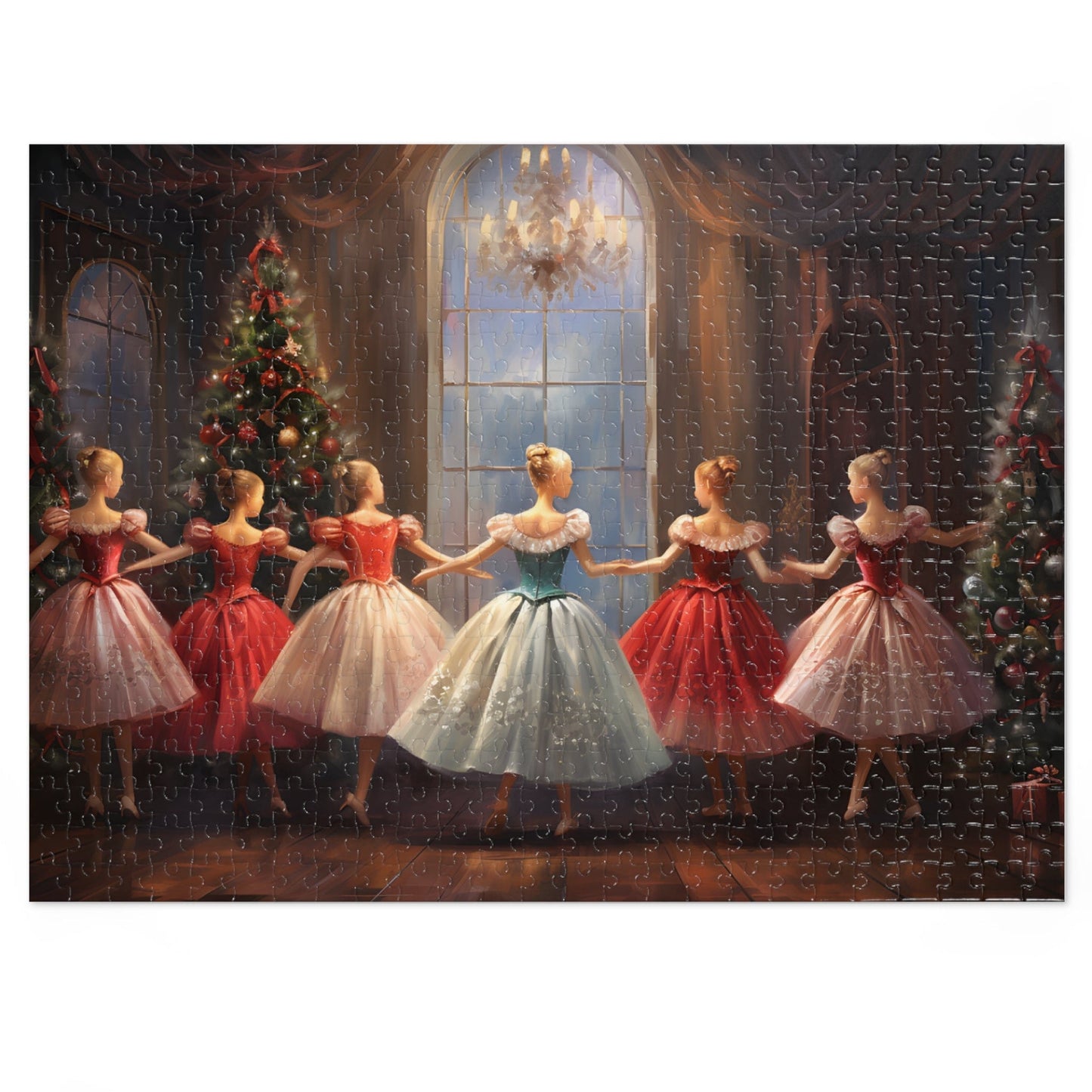 Modern Christmas Jigsaw Puzzle (1000 Pieces): Nutcracker | Custom Sizes (110-1000) | Challenging Holiday Puzzle Gift | Educational Activity for Kids & Adults