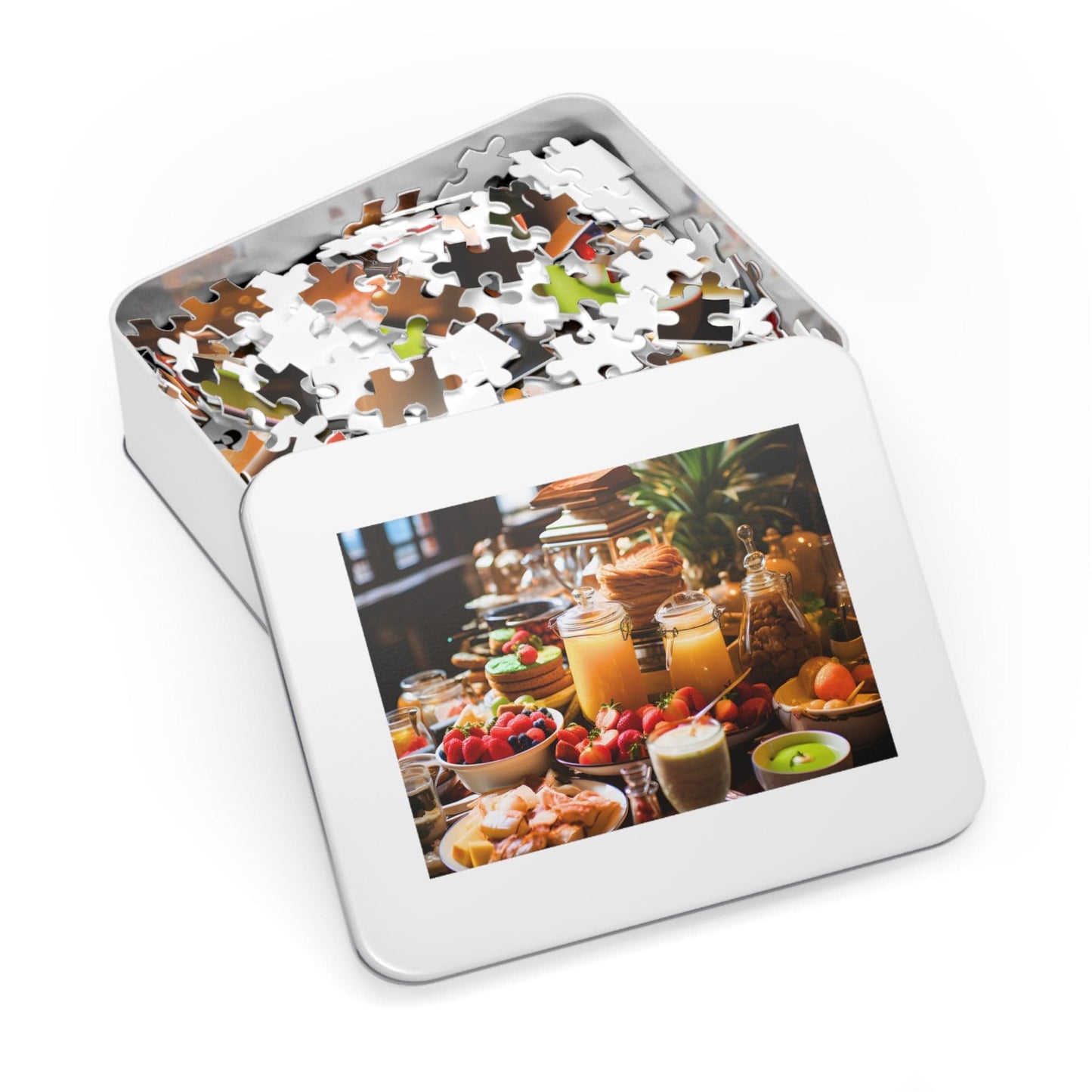 Jigsaw Piecework Puzzles 500 Piece for Adults and Kids - Breakfast Spread in Luxury Hotel - The Impossible Puzzle