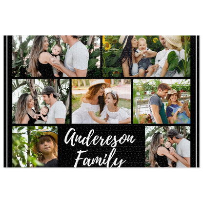 Custom Family Jigsaw Puzzle from Photo Collage - 1000/500/252/110 Pieces - DIY Gifts for Family Members