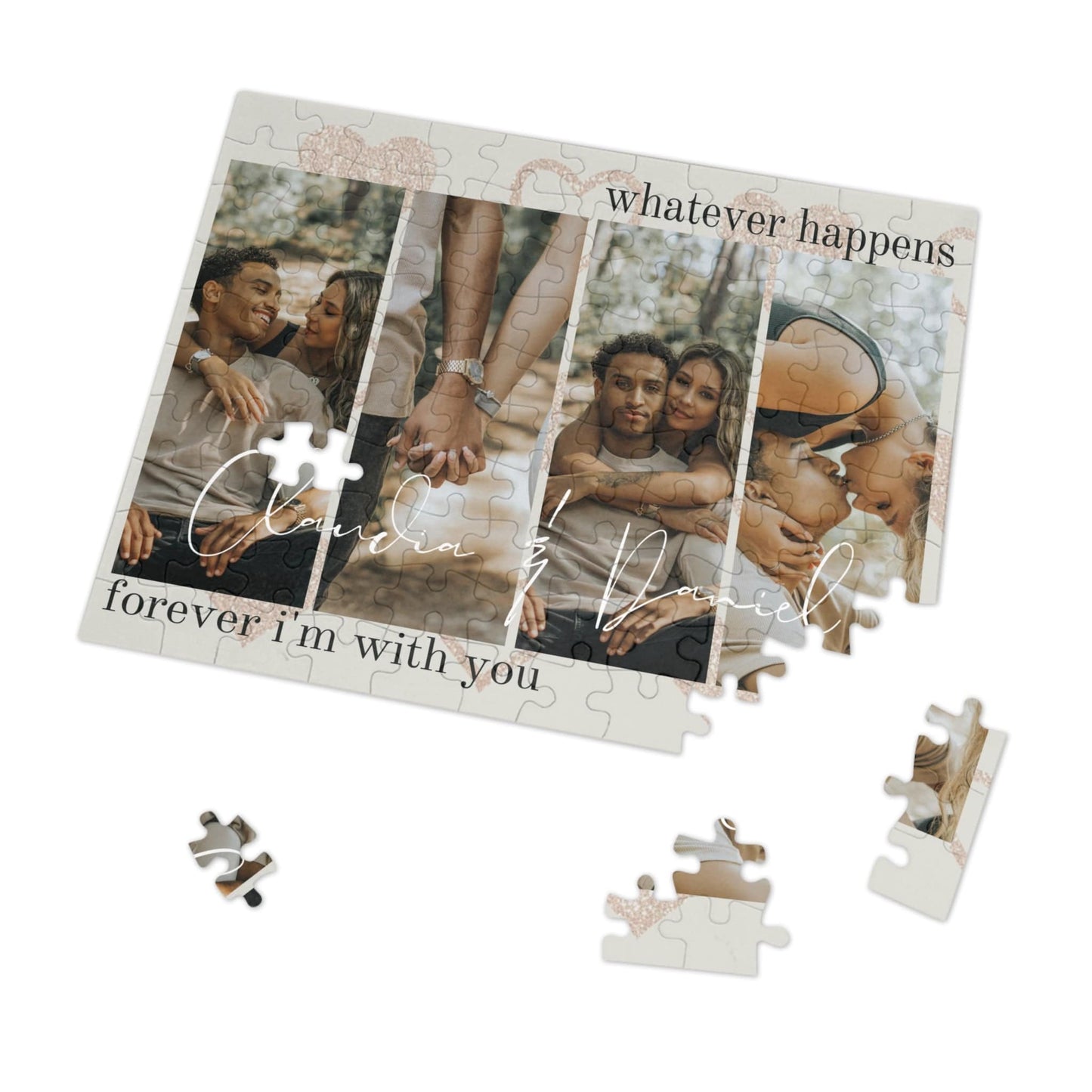 Personalized Jigsaw Puzzles for Adults from Photo - 1000/500/252/110 Pieces - Romantic DIY Valentine's Gifts for Boyfriend