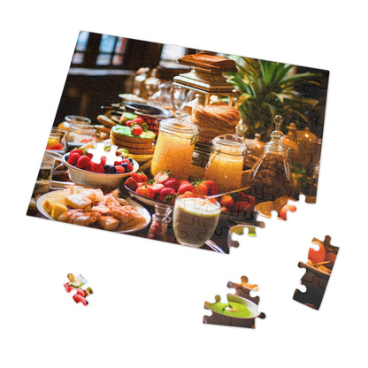 Jigsaw Piecework Puzzles 500 Piece for Adults and Kids - Breakfast Spread in Luxury Hotel - The Impossible Puzzle