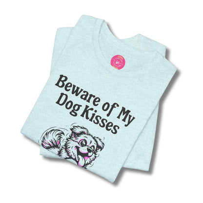Dog Lover Animal Loos Fit Tee Shirt Dog heather prism iceblue tee foled