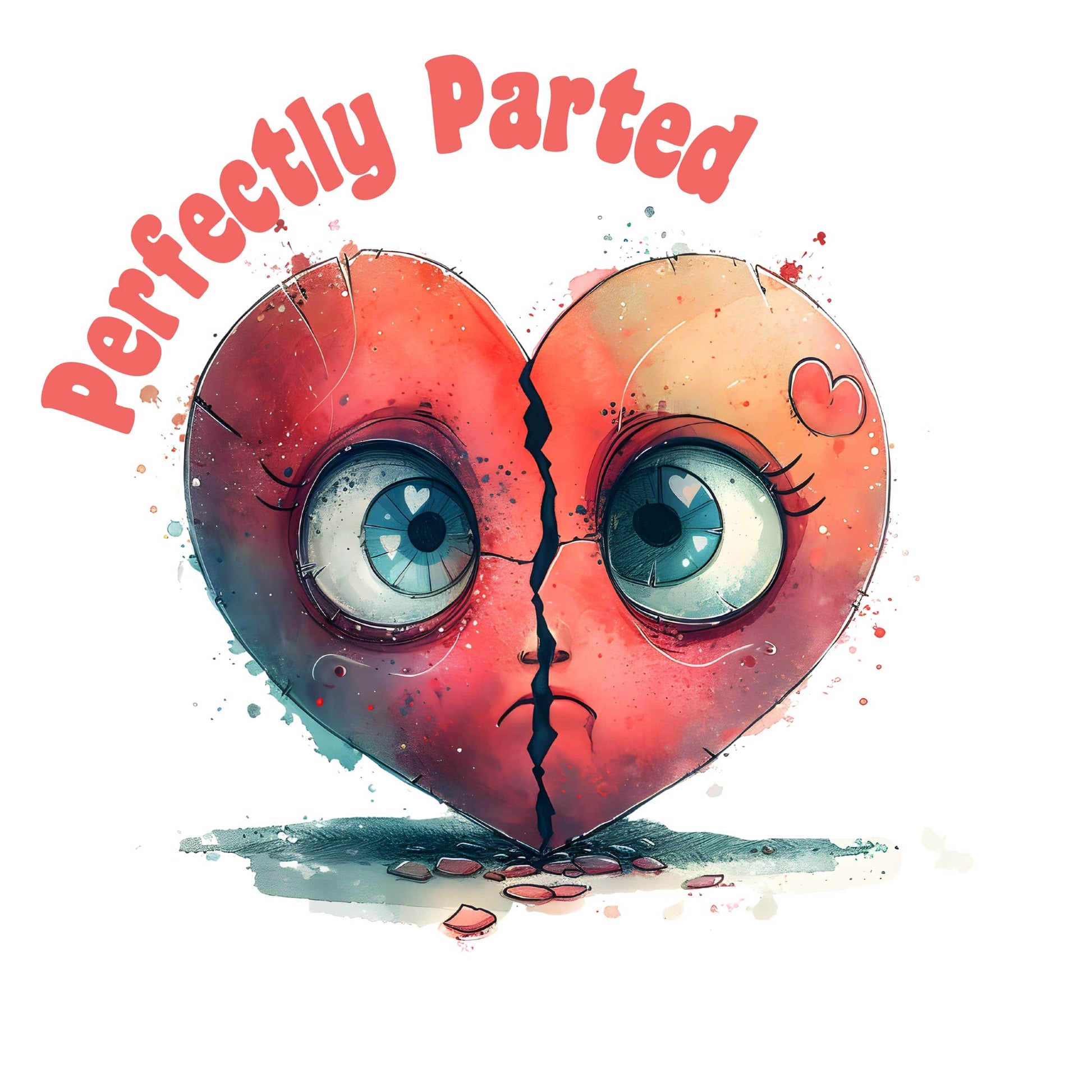 Anti-Valentine's Day Clipart - Broken Heart Design from the 2024 PNG Bundle.