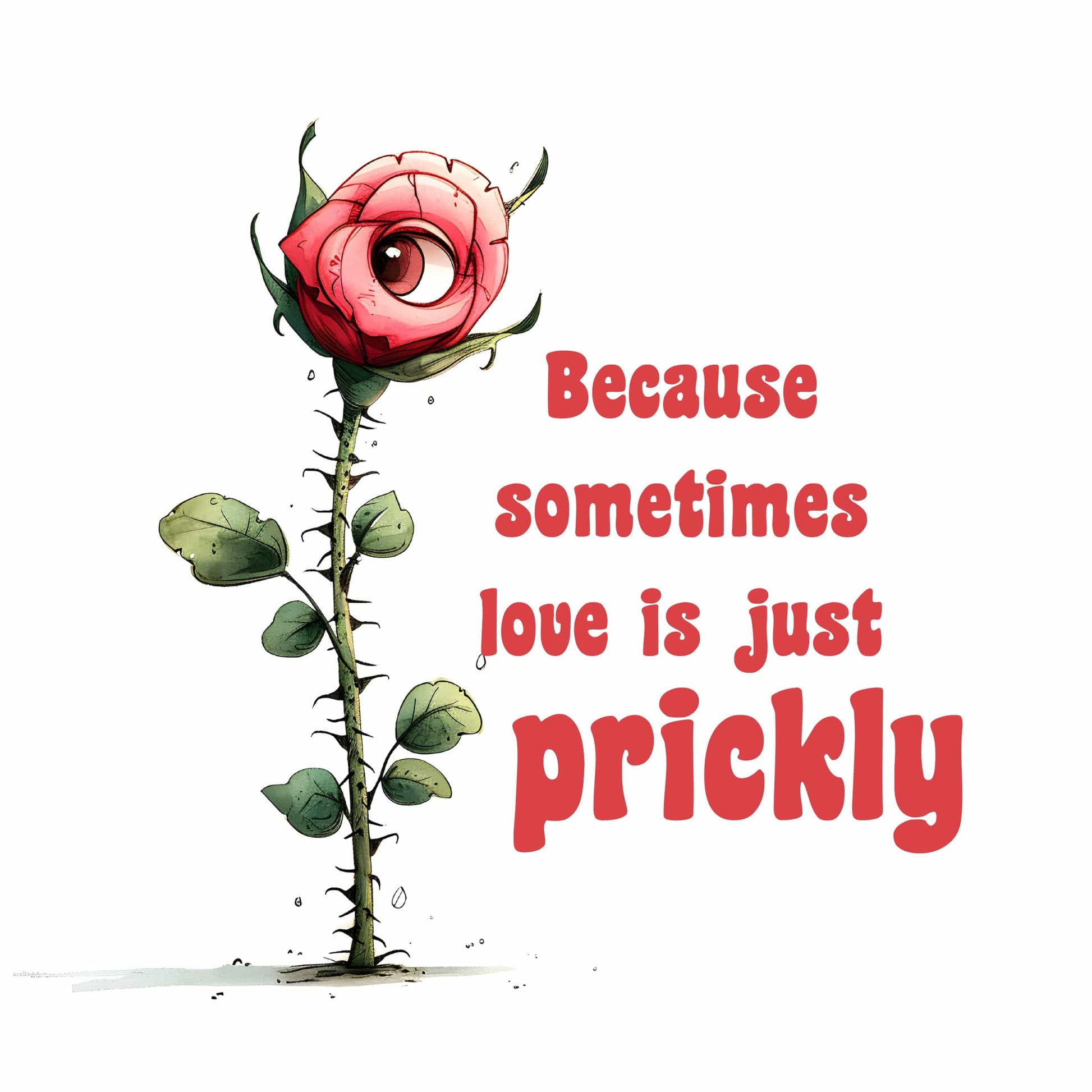 No Roses, Just Thorns Clipart - Anti-Valentine's Day 2024 PNG Bundle.