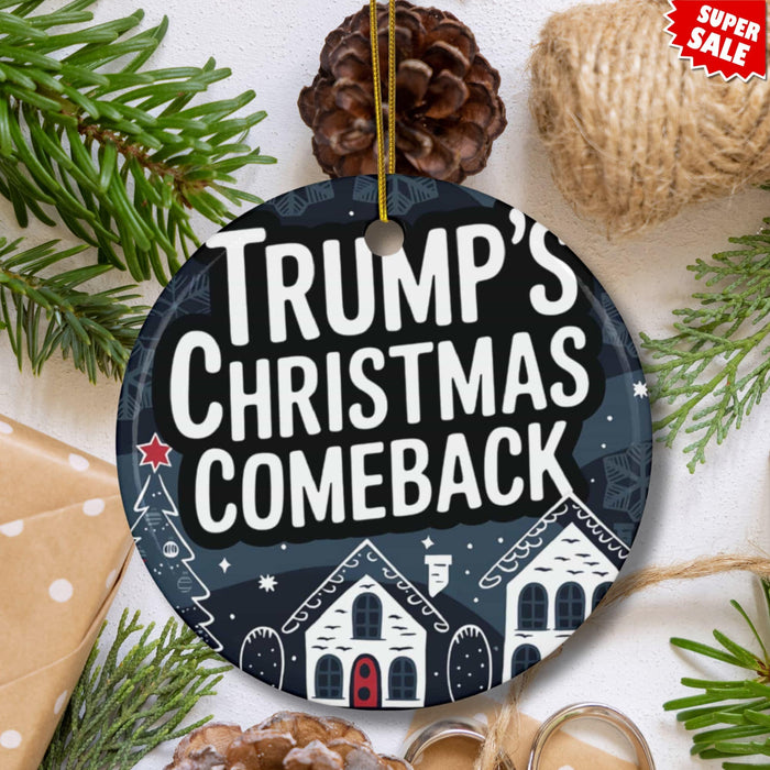 Trump Christmas Comeback Ornament Display