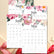 2025 Floral Desktop Calendar 🌸📅 | Free Printable A4 PDF with Notes ...