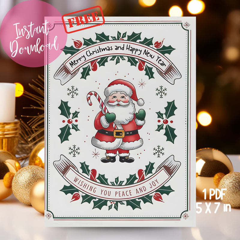 Free downloadable holiday card