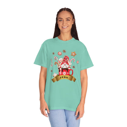 Christmas Gnome Comfort Colors Shirt, Custom Christmas Shirt, Cute Gnomies Christmas Gift, Matching Shirt, Garment-Dyed T-shirt