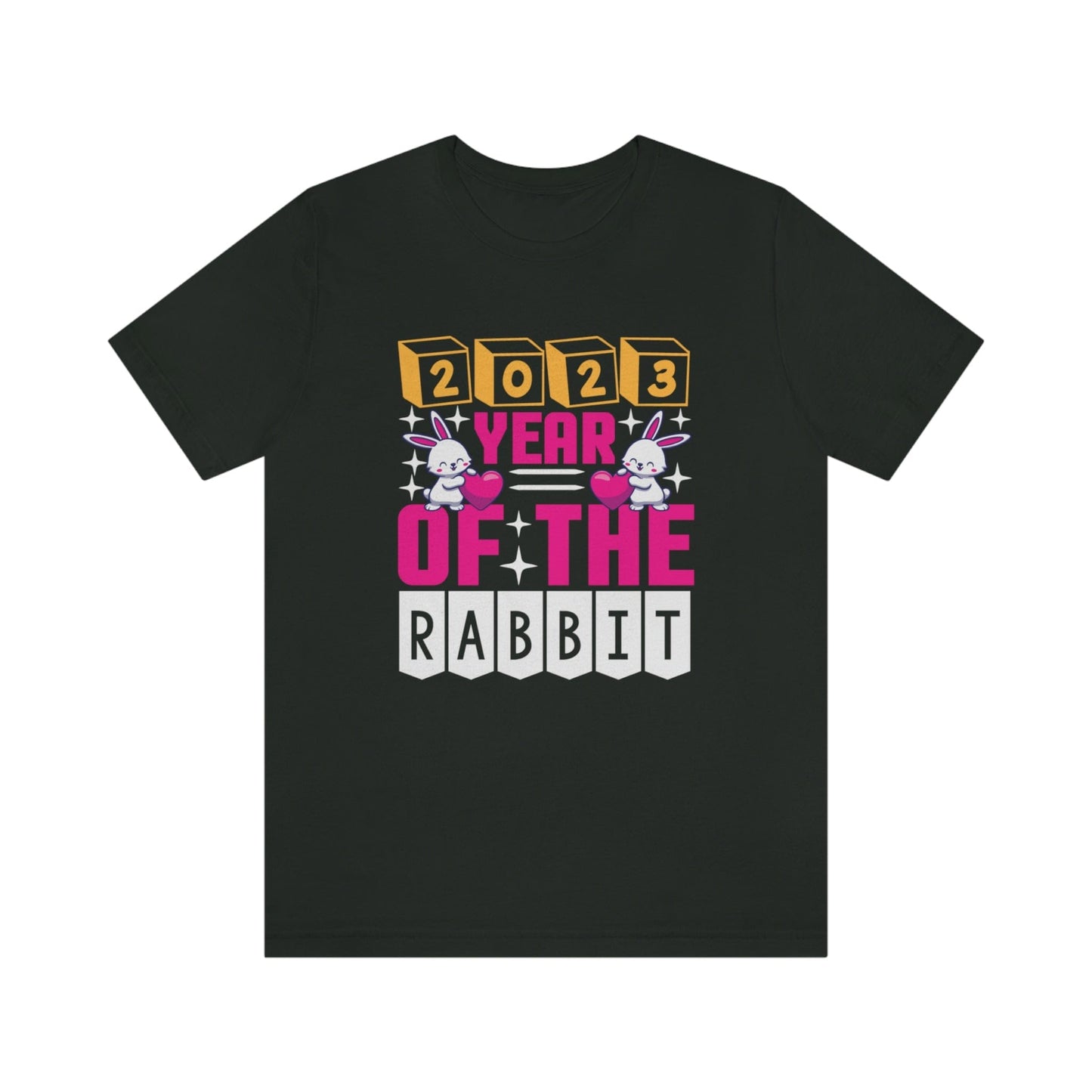 Hop into Good Charm: 2023 Year of the Rabbit T-Shirt - SarsariCreations