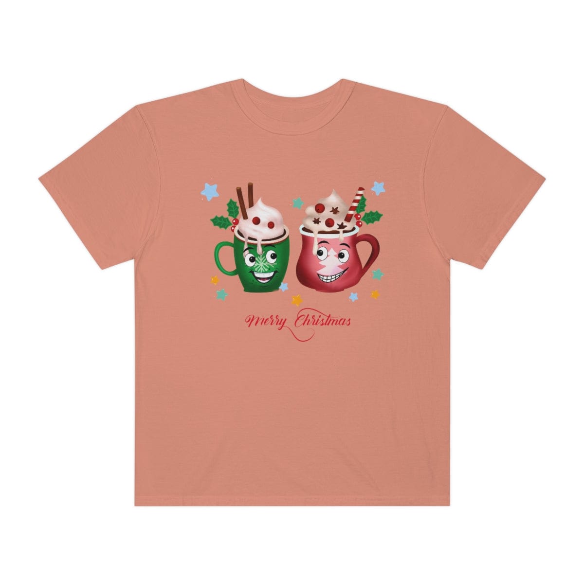 Retro Christmas Comfort Colors Shirt, Christmas Coffee Shirt, Christmas Women Gift, Retro Holiday Shirt, Funny Xmas T-Shirt