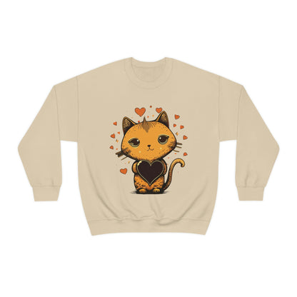 2023 Valentine's Day Sweatshirt: Cute Cats in Love Kawaii Style