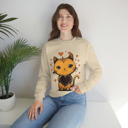 2023 Valentine's Day Sweatshirt: Cute Cats in Love Kawaii Style