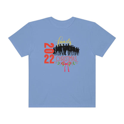 Family Christmas 2022 Comfort Colors, Christmas Santa Shirt, Christmas Family T-Shirt, Christmas Gift for Men, Unisex Garment-Dyed T-shirt