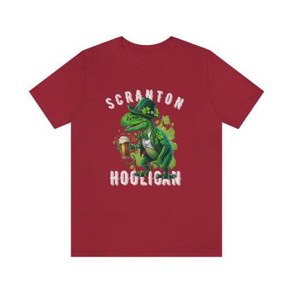 St. Patrick's Day 2023 Unisex Scranton Hooligan Shamrock Malarkey Clover T-Shirt