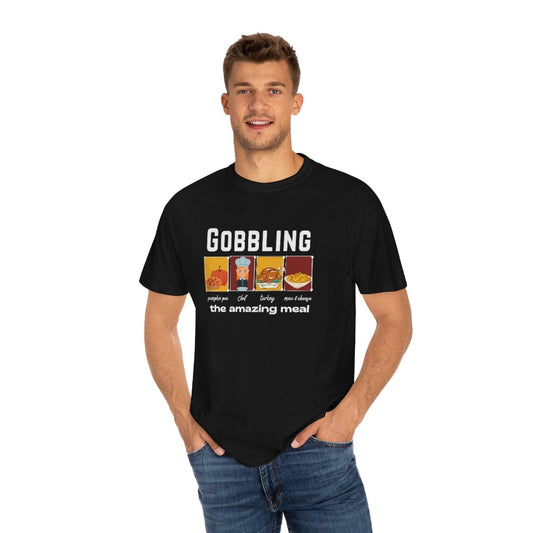 Gobbling The Amazing Food T-Shirt For Men Boys