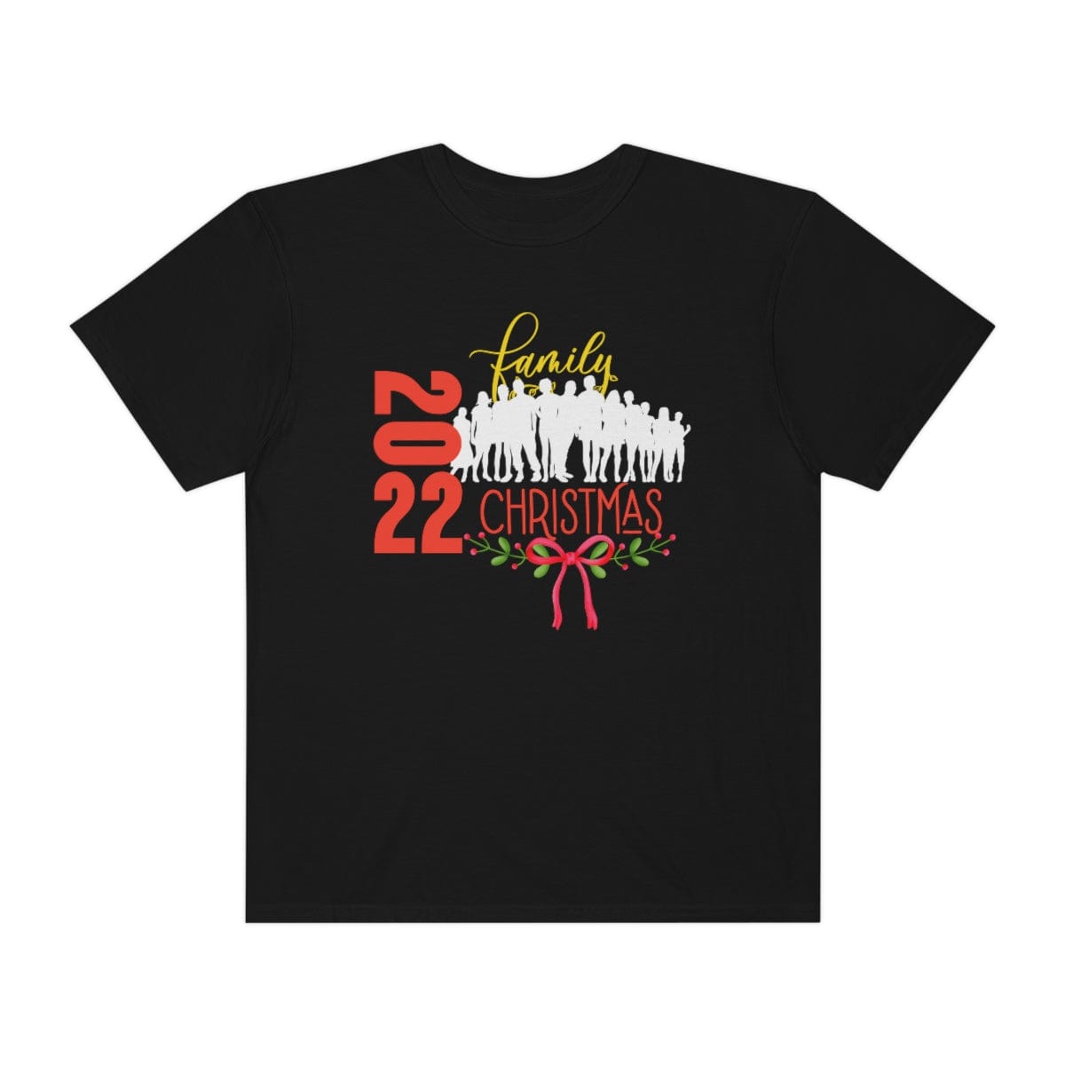 2022 Family Christmas Comfort Colors Shirt, Matching Family Christmas Shirt, Family T-Shirt, Christmas Santa Gift, Secret Santa Gift, Unisex Garment-Dyed T-shirt