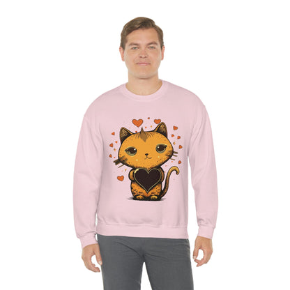 2023 Valentine's Day Sweatshirt: Cute Cats in Love Kawaii Style