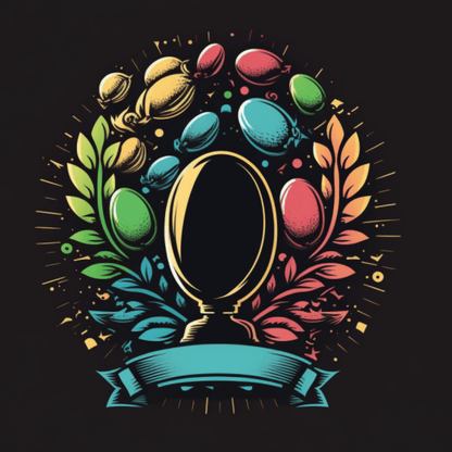 Vector Ai Generated Trophy Easter Images 2023 4 PNGs Set - Print on Demand Free Download - Instant Download