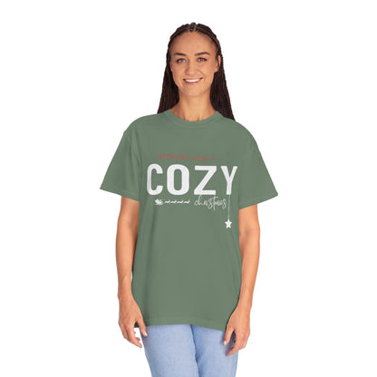 Christmas Comfort Colors Shirt, Cozy Christmas Shirt, Men Christmas T-Shirt, Retro Holiday Shirt, Christmas Gift for Family Unisex Garment-Dyed T-shirt