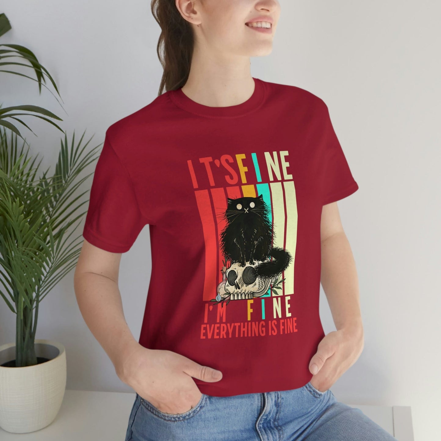 Funny 'It's Fine, I'm Fine, Everything is Fine' T-Shirt - Perfect Mother's Day Gift for Her