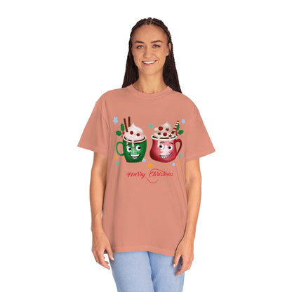 Retro Christmas Comfort Colors Shirt, Christmas Coffee Shirt, Christmas Women Gift, Retro Holiday Shirt, Funny Xmas T-Shirt