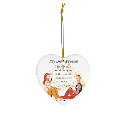 My Best Friend Christmas 2022 Ceramic Ornament, 4 Shapes