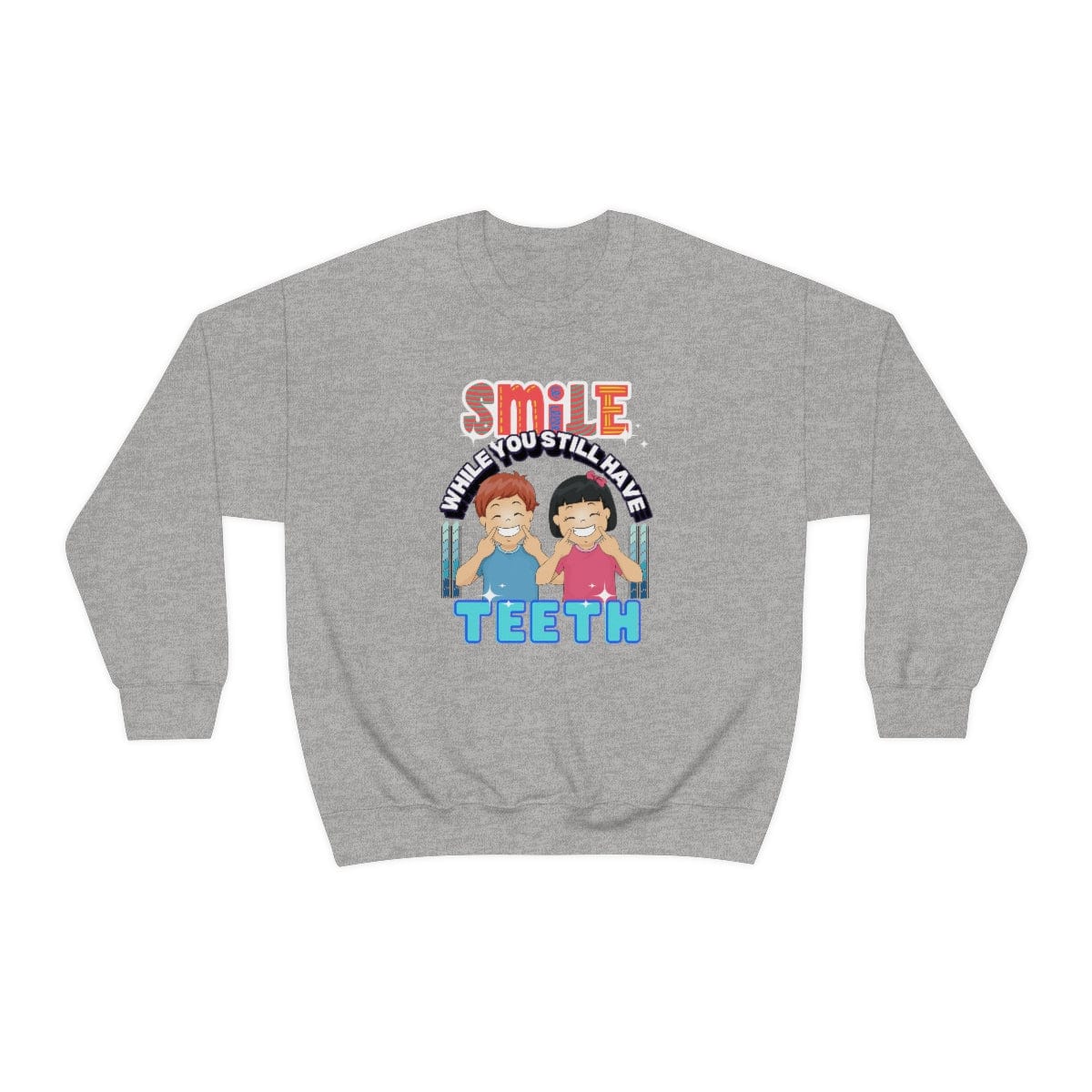 Smile While You Still Have Teeth Sweatshirt, Crewneck Sweatshirt, Mummy Christmas Theme Sweater, Women's Christmas Crewneck, Mom to Be, Gift for Mum