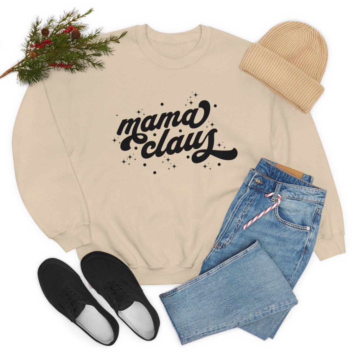 Christmas Things Mama Claus Sweatshirt, Crewneck Sweatshirt, Mummy Christmas Theme Sweater, Aesthetic Christmas Crewneck, Mom to Be, Gift for Mummy