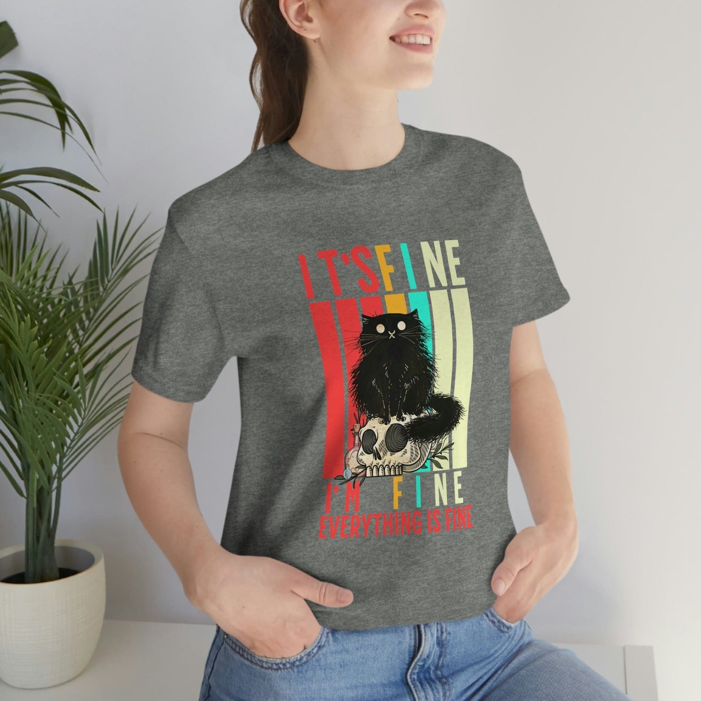 Funny 'It's Fine, I'm Fine, Everything is Fine' T-Shirt - Perfect Mother's Day Gift for Her