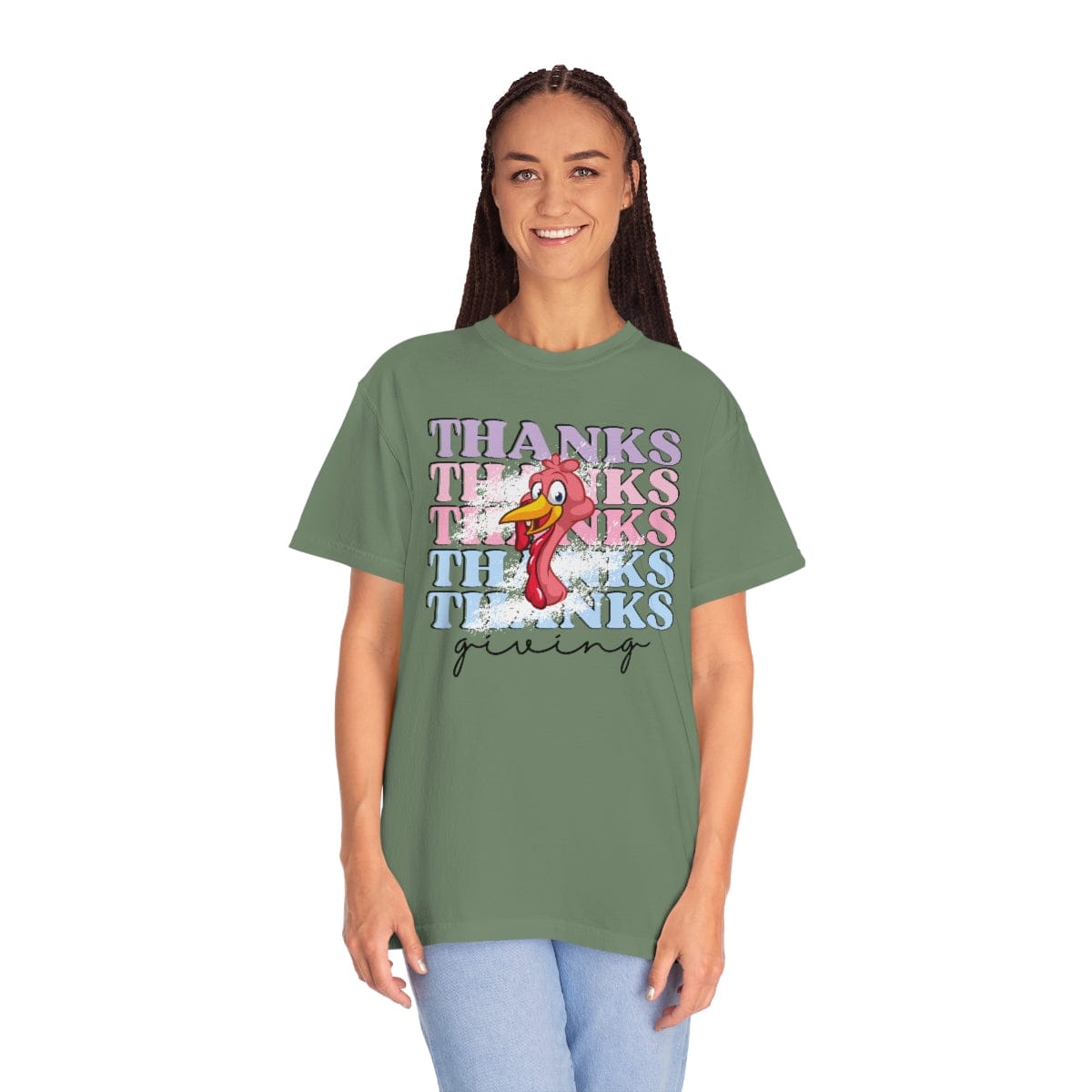 Thanksgiving Shirt Comfort Colors, Fall Men Shirts, Thanksgiving Gifts, Cute Fall Shirt, Happy Thanksgiving Unisex Garment-Dyed T-shirt