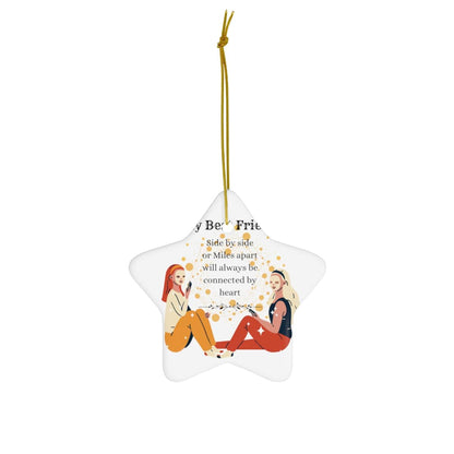 My Best Friend Christmas 2022 Ceramic Ornament, 4 Shapes