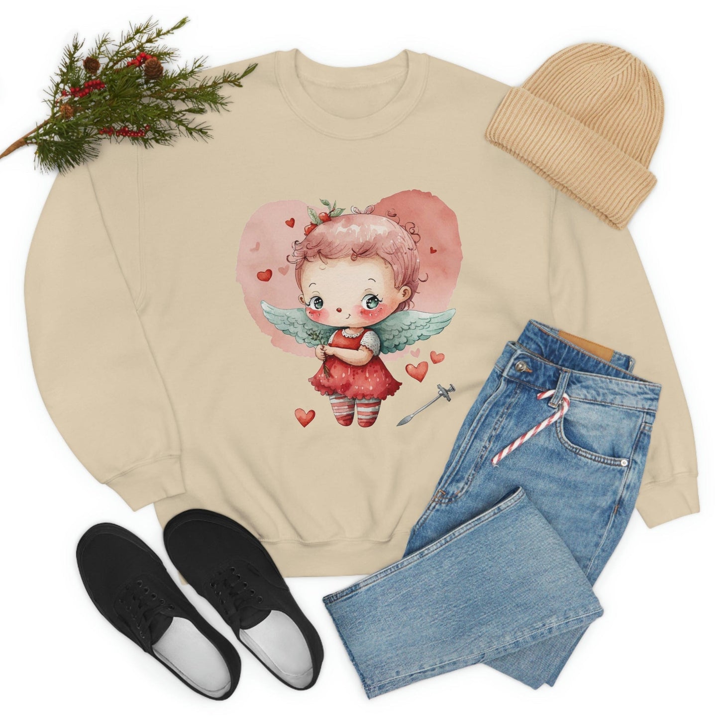 Cupid's Love Lodge Vacant 2023 Unisex Valentine's Day Sweatshirt