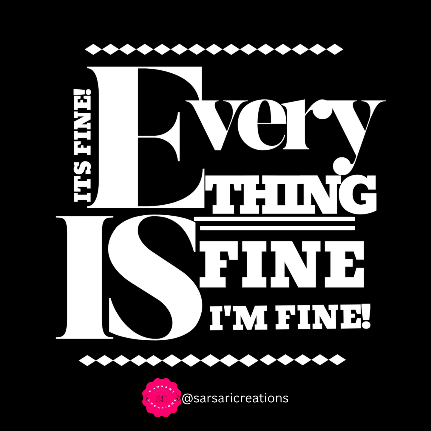 Unisex 'Everything Is Fine' Sarcastic Tee for Introverts - High-Quality Graphic T-Shirt