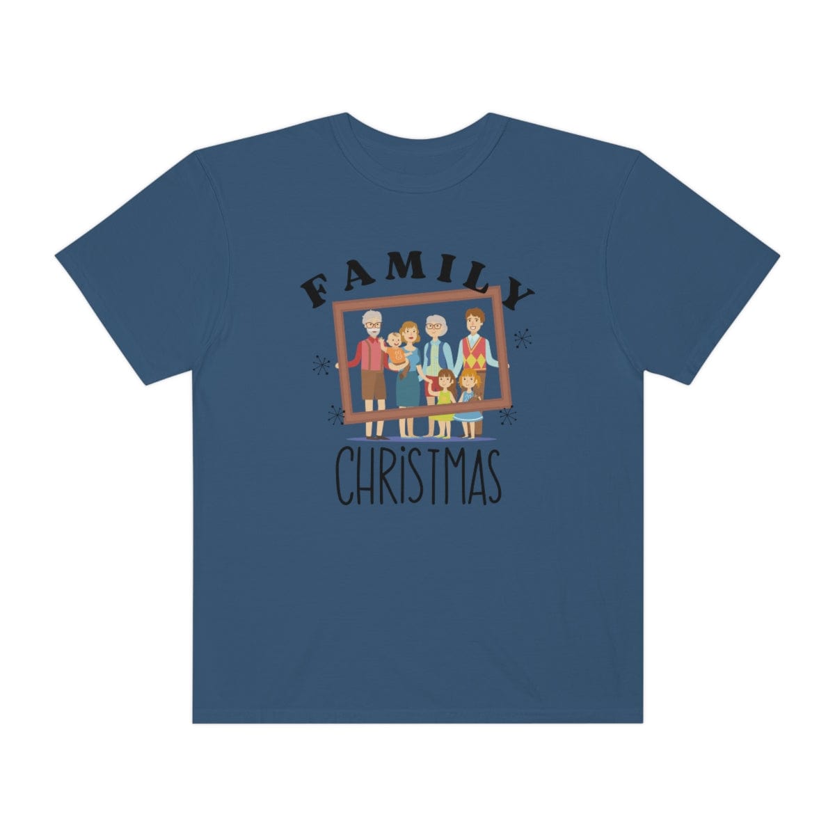 Family Photo Comfort Colors, Christmas Family T-Shirt, Family Photo Shirt, Matching Family Shirt, Christmas Family Gift, Unisex Garment-Dyed T-shirt