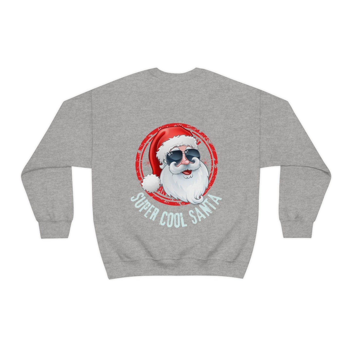 Super Cool Santa Christmas Sweatshirt, Funny Ugly Holiday Sweater, Women Crewneck