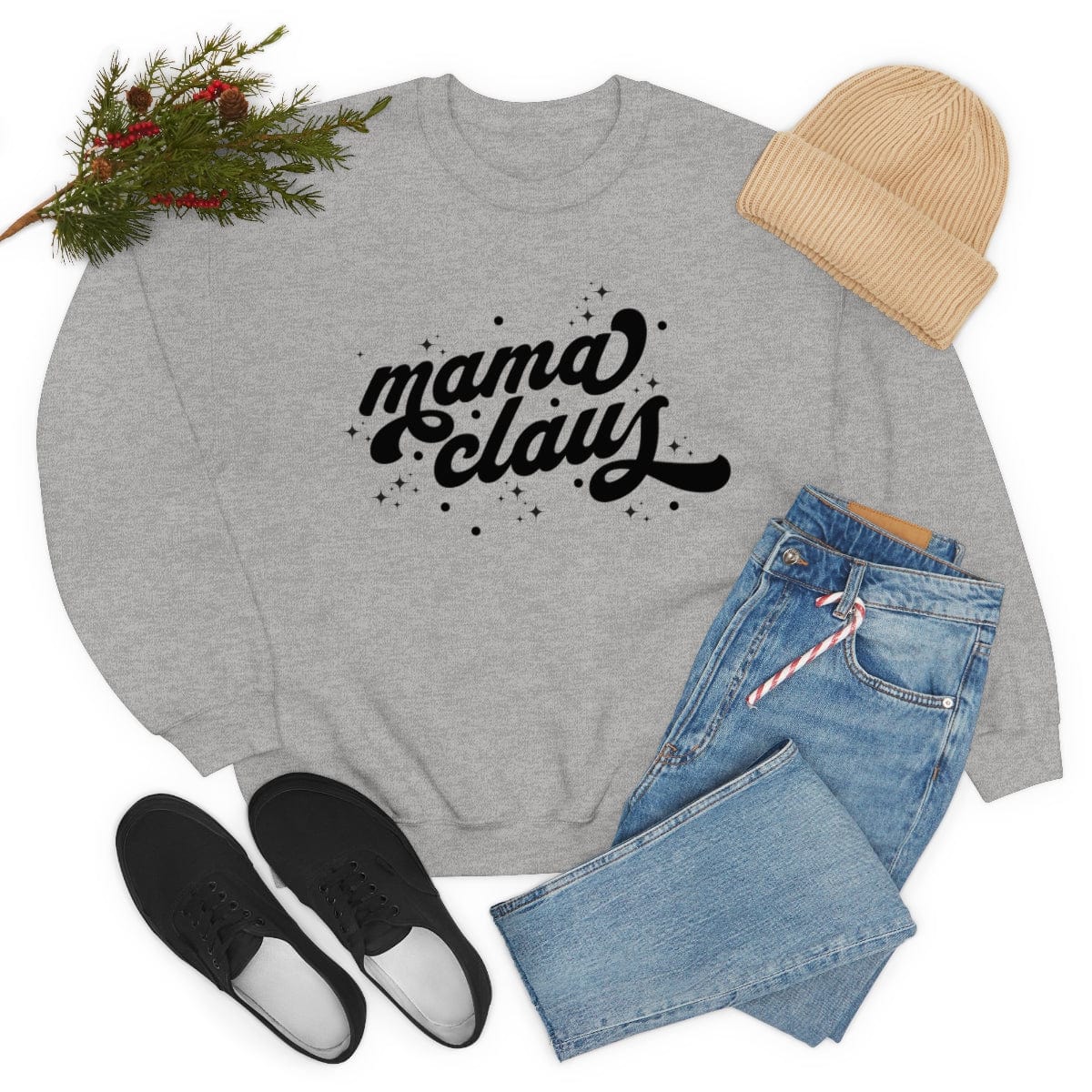 Christmas Things Mama Claus Sweatshirt, Crewneck Sweatshirt, Mummy Christmas Theme Sweater, Aesthetic Christmas Crewneck, Mom to Be, Gift for Mummy