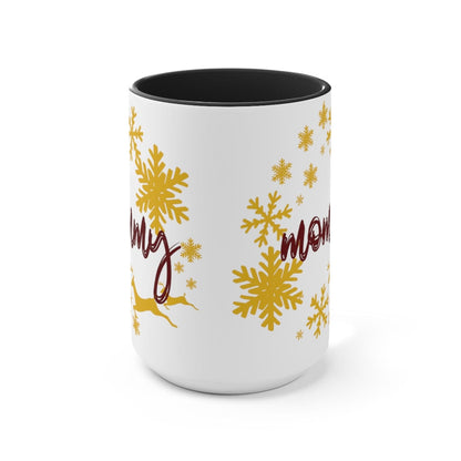 Dear Mommy Coffee Mug, Home Decor, Gift for Mom 15 oz Two-Tone Coffee Mugs