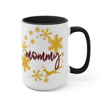 Dear Mommy Coffee Mug, Home Decor, Gift for Mom 15 oz Two-Tone Coffee Mugs