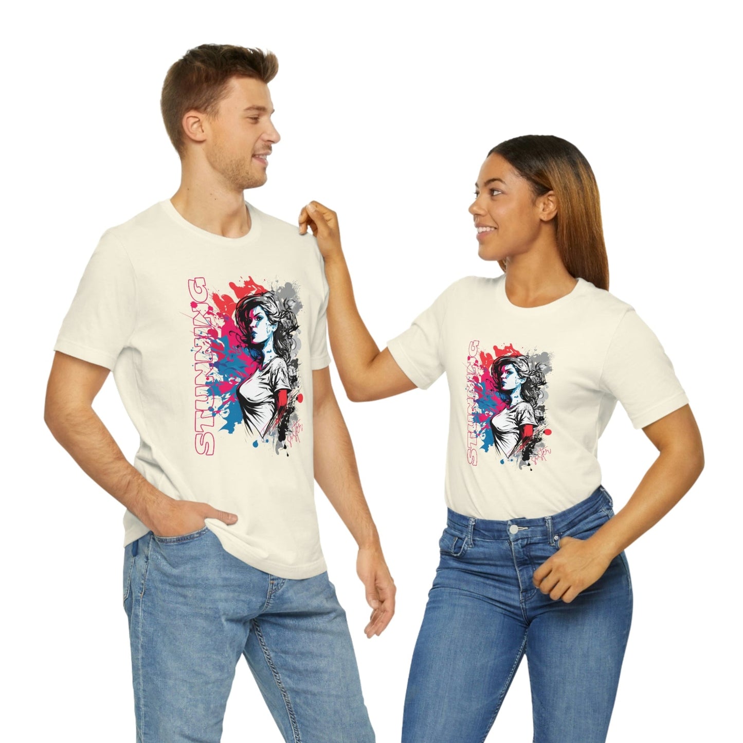 2023 Unisex Show Your Fierce Feminism with a Personalized 'Stunning Sister Full of Fire' T-Shirt