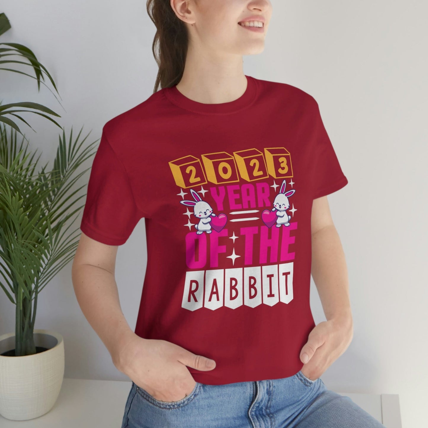 Hop into Good Charm: 2023 Year of the Rabbit T-Shirt - SarsariCreations